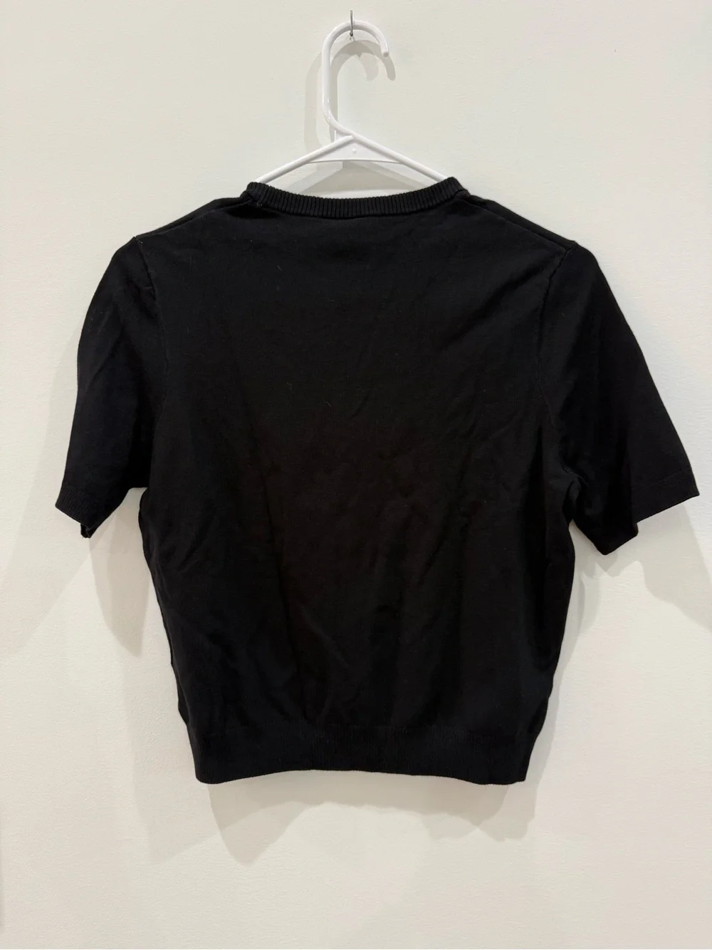 NWT H&M Black Fine Knit Top